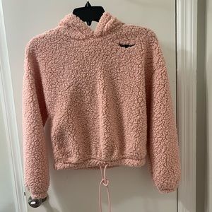 Planet Gold pink sweater, 100% polyester. Soft, already washed, & never worn.